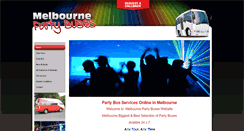 Desktop Screenshot of melbournepartybuses.com.au